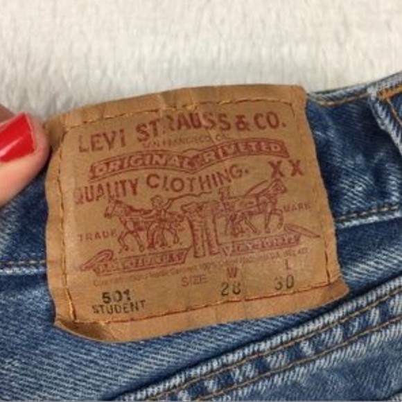 vintage made in USA levi’s 501 student jeans - Picture 3 of 9